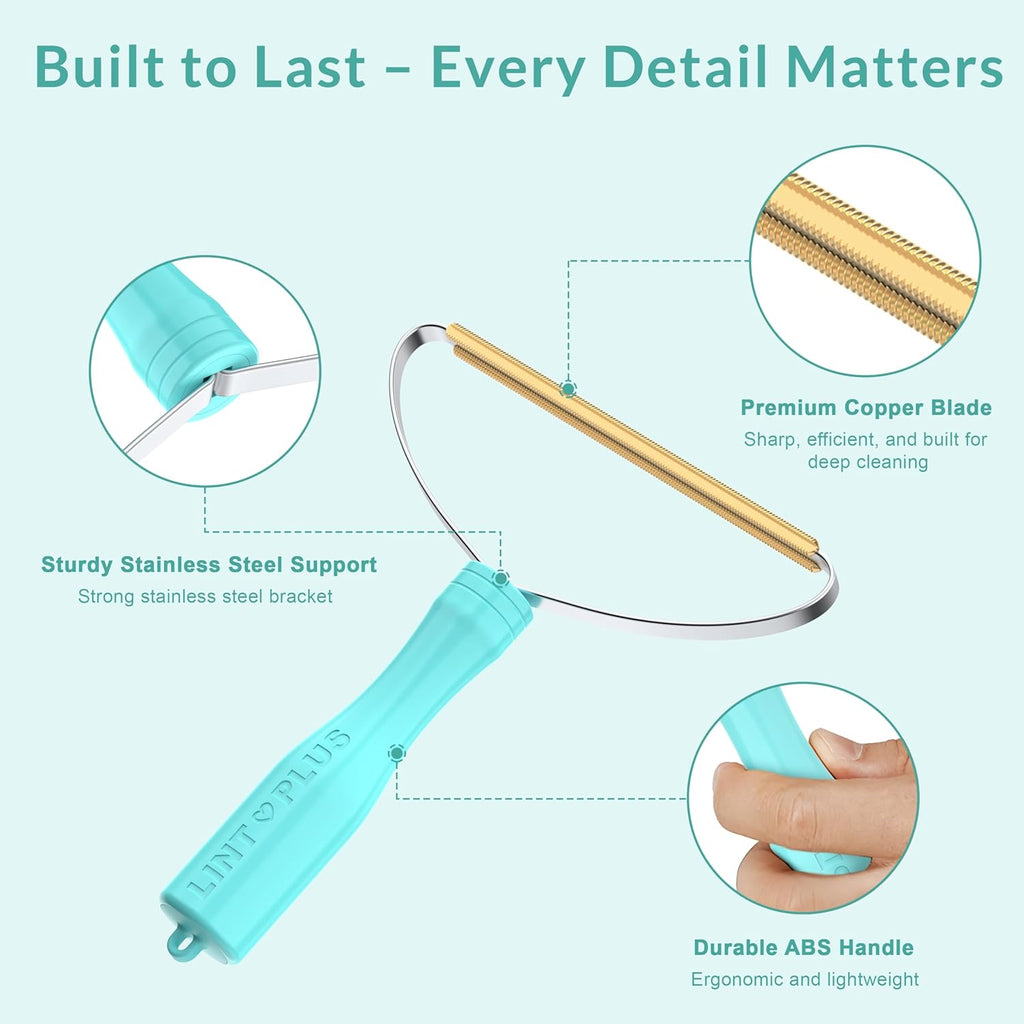 Pro Pet Hair Remover & Carpet Rake Scraper | Dog & Cat Hair Remover for Rugs, Couches & Fabric | Multi-Surface Deep Cleaning Edge Scraper