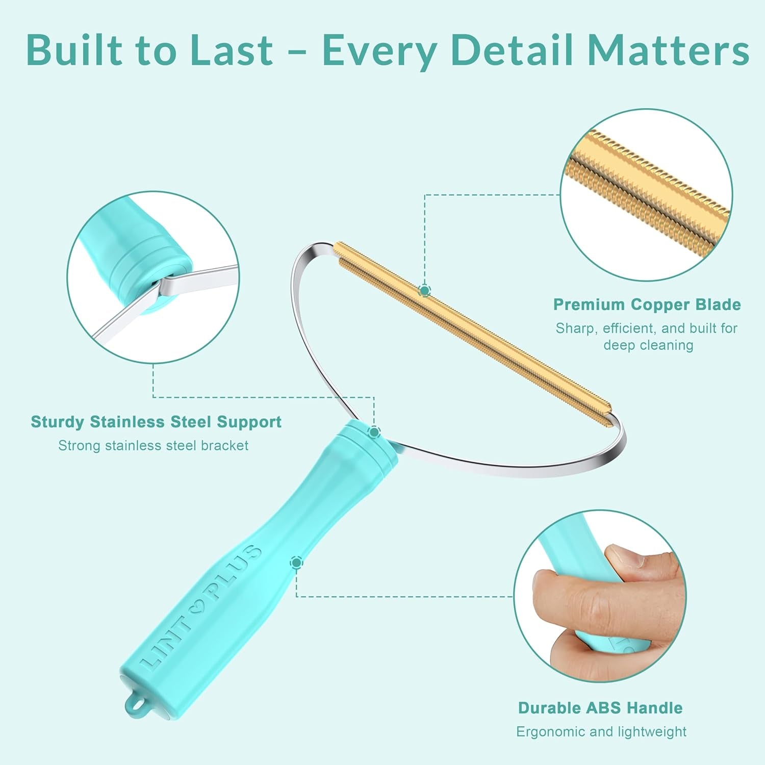 Pro Pet Hair Remover & Carpet Rake Scraper | Dog & Cat Hair Remover for Rugs, Couches & Fabric | Multi-Surface Deep Cleaning Edge Scraper