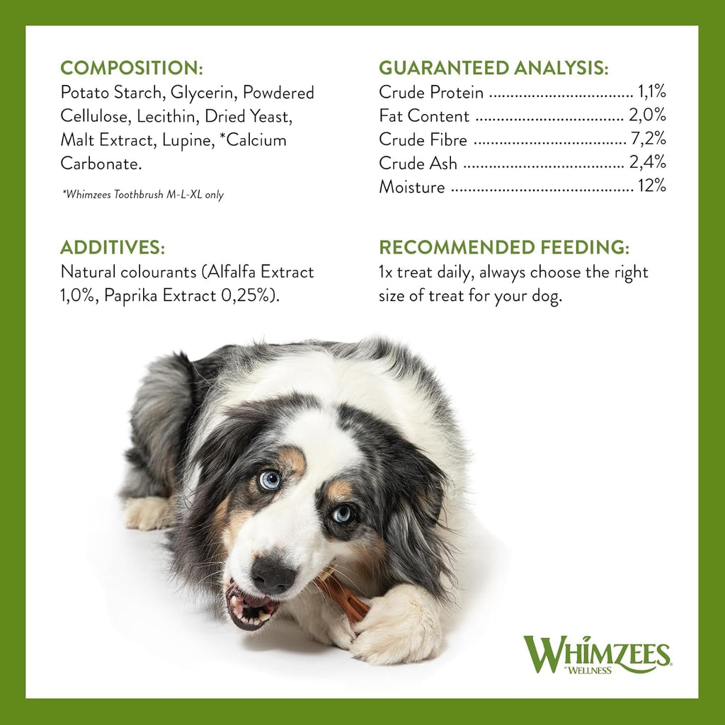 Dental Dog Treats Variety Box | Daily Dental Chews for Medium Dogs 12-18kg | Natural Tartar & Plaque Control | 28 Pack