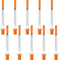 100-Pack 1ml Disposable Syringes with Needle | Individually Wrapped | For Pet Feeding, Oil, Ink & Glue Refilling | 30G 8mm Needle