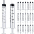 50-Pack 3ml Plastic Syringes Without Needle | Bulk Liquid Measuring Syringes | Individually Sealed | For Scientific Labs, Medical & Industrial Use