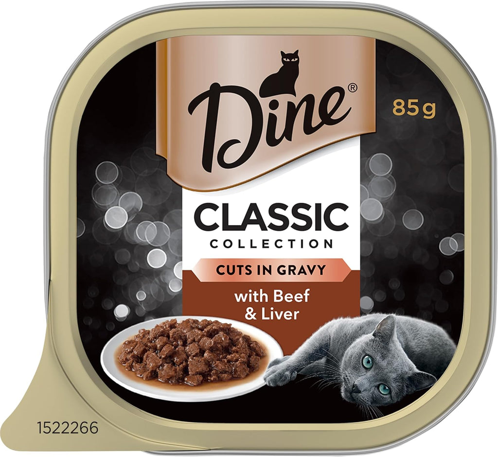 Beef & Liver in Gravy Wet Cat Food | Classic Collection | 85g Trays | 42 Pack