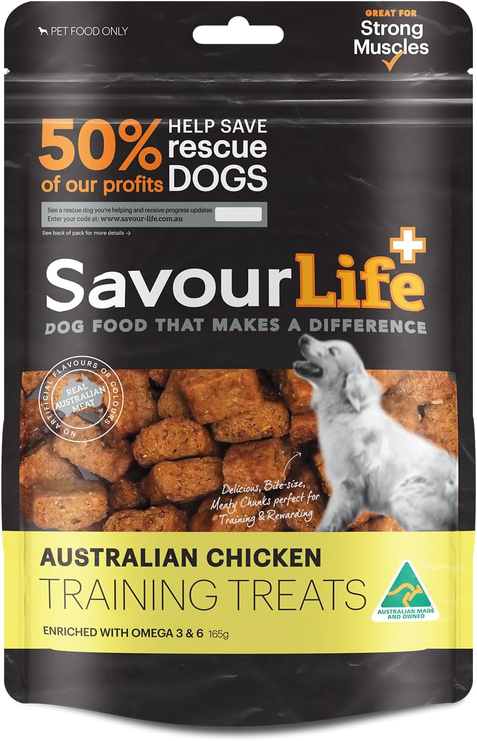 Australian Chicken Dog Training Treats | High Protein Natural Dog Snacks | Single Ingredient Treat for Dogs | 165g