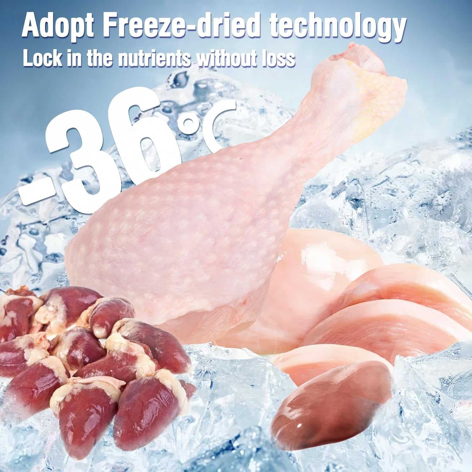 Freeze-Dried Cat Chew Sticks | Dental Treats for Cats & Kittens | Tartar Control & Fresh Breath | Teething Sticks | 50g