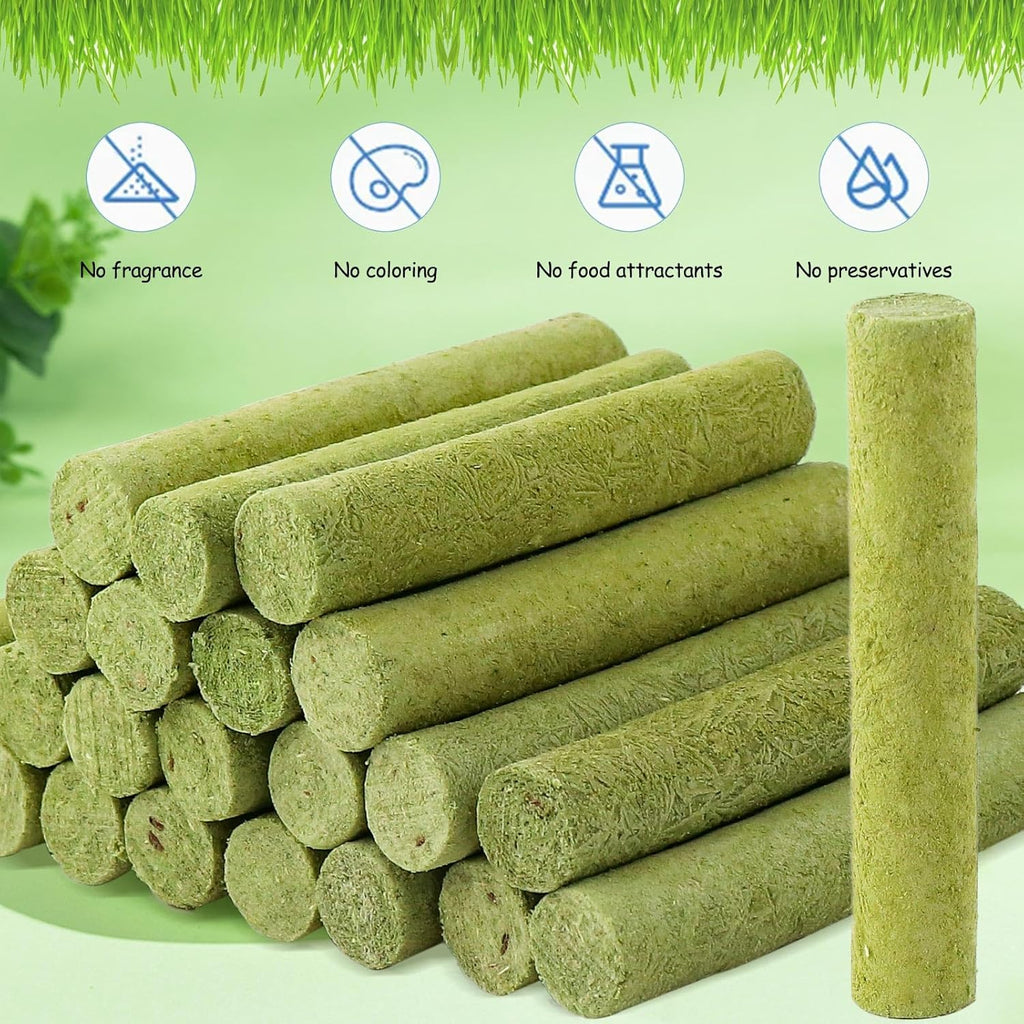 Freeze-Dried Cat Grass Stick Treats | Edible Dental Chew Toys for Cats & Kittens | Teeth Cleaning & Hairball Removal | 100g