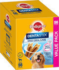 Dentastix Large Dog Dental Treats | Daily Oral Care Teeth Cleaning Sticks | Tartar & Plaque Control | 56 Stick Value Pack