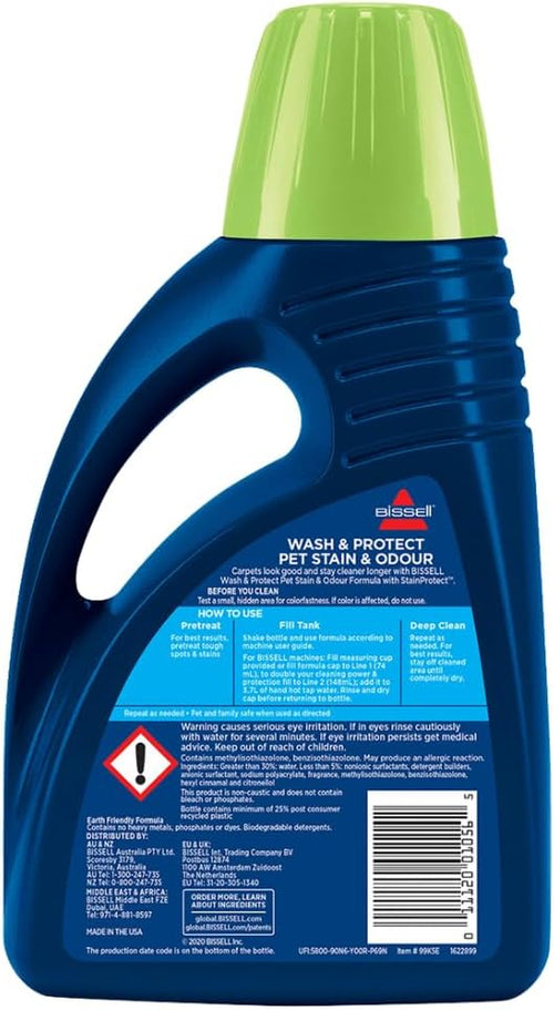 99K5E Pet Stain & Odour Formula | Enzymatic Carpet Cleaner Solution for Upright Machines | 750ml